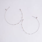 Silver Beaded Anklet