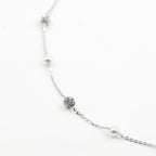Silver Pearl Radiance Necklace