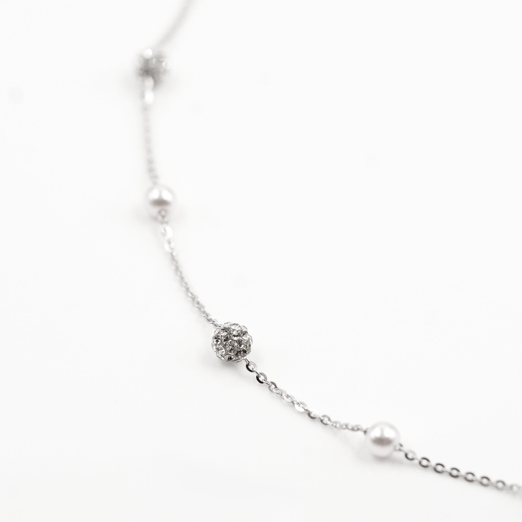 Silver Pearl Radiance Necklace