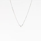 Silver Tranquil Triangle Necklace