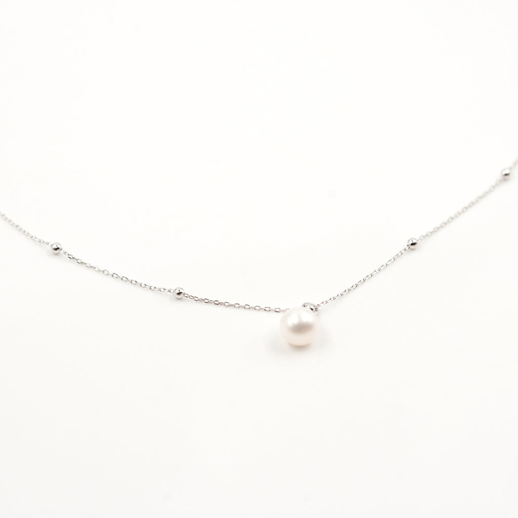 925 Single Pearl Necklace