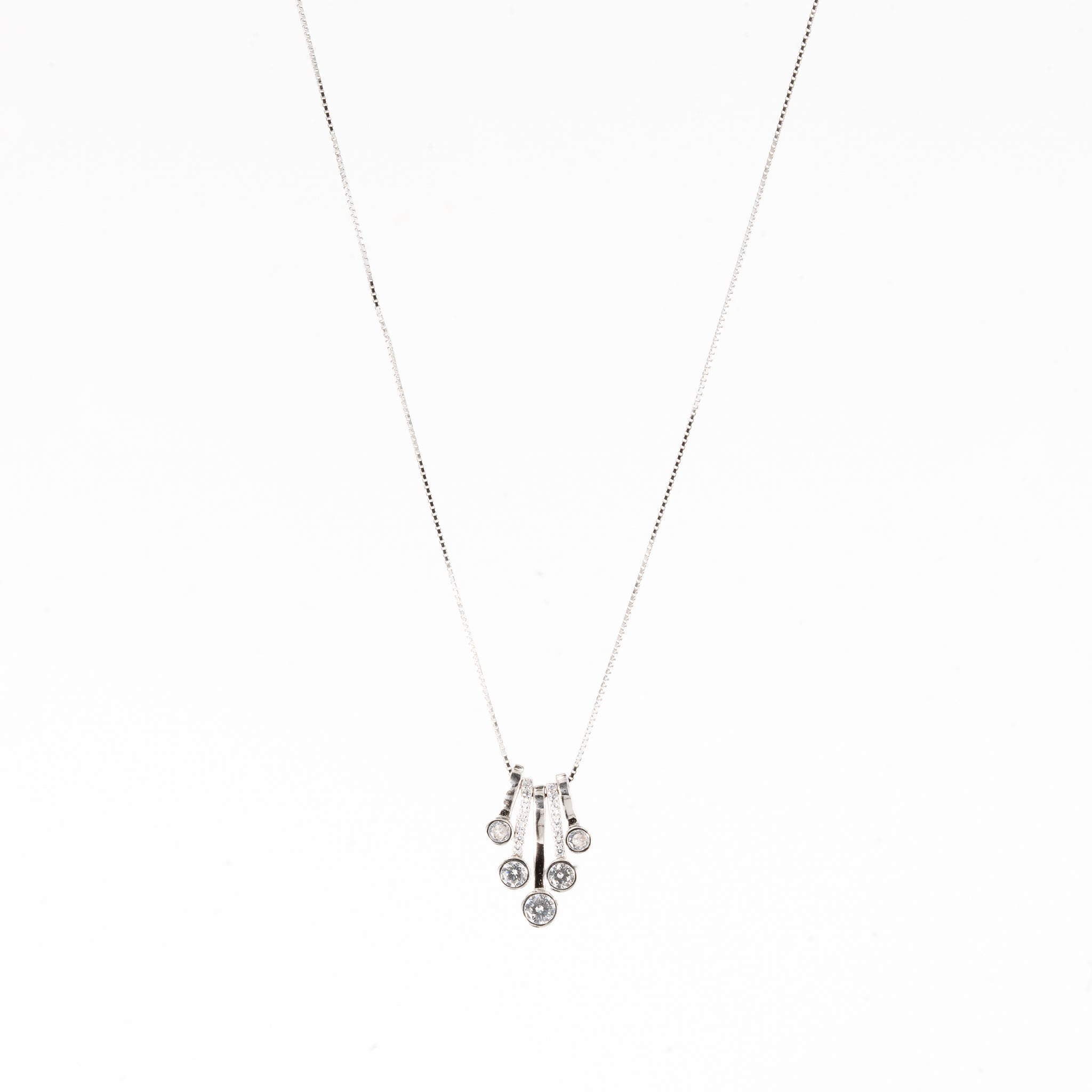 Silver Crystal Clarity Necklace