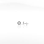 Silver Radiant Wheel Earrings