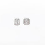 Silver White Choki Square Jewelry Set