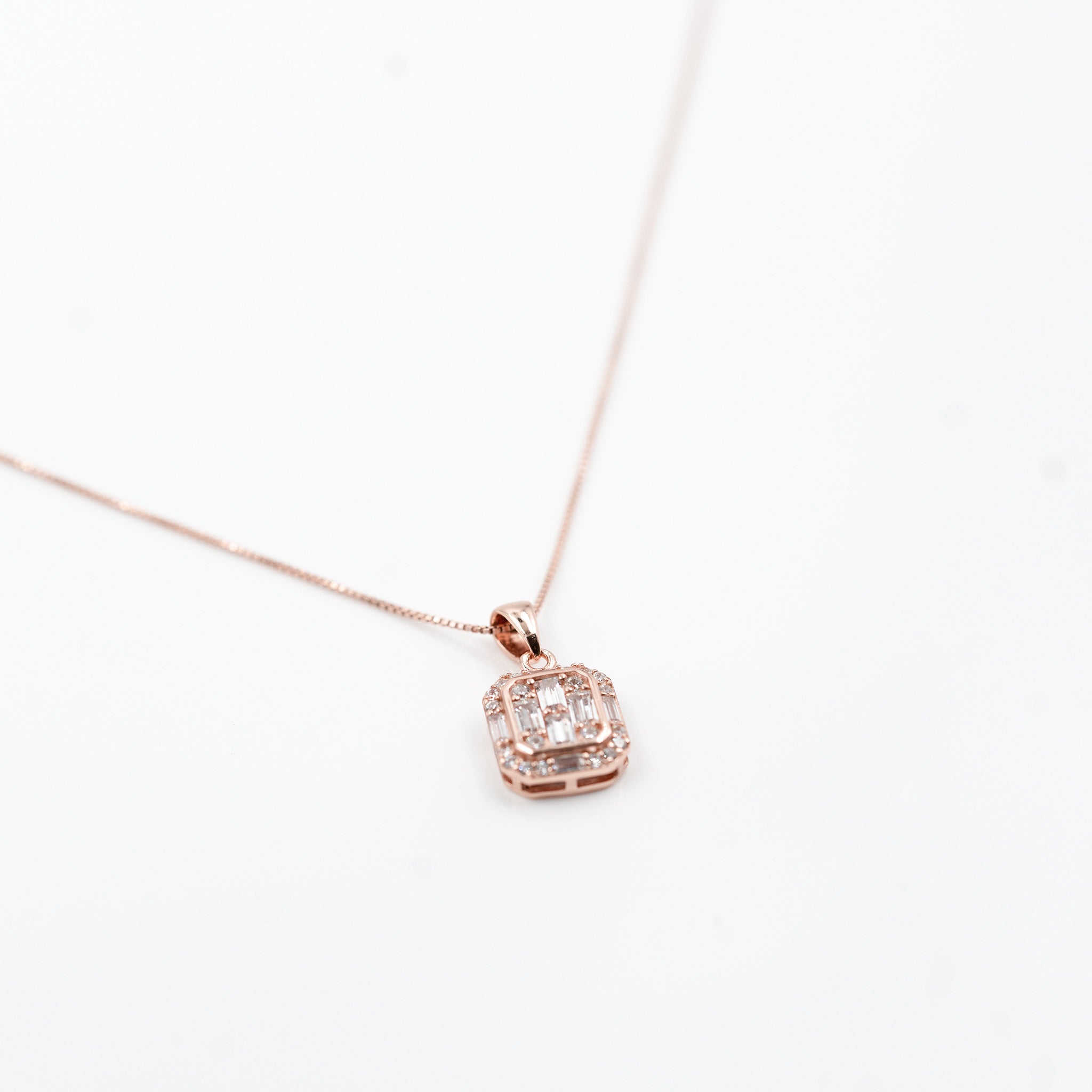 Rose Gold Choki Square Jewelry Set