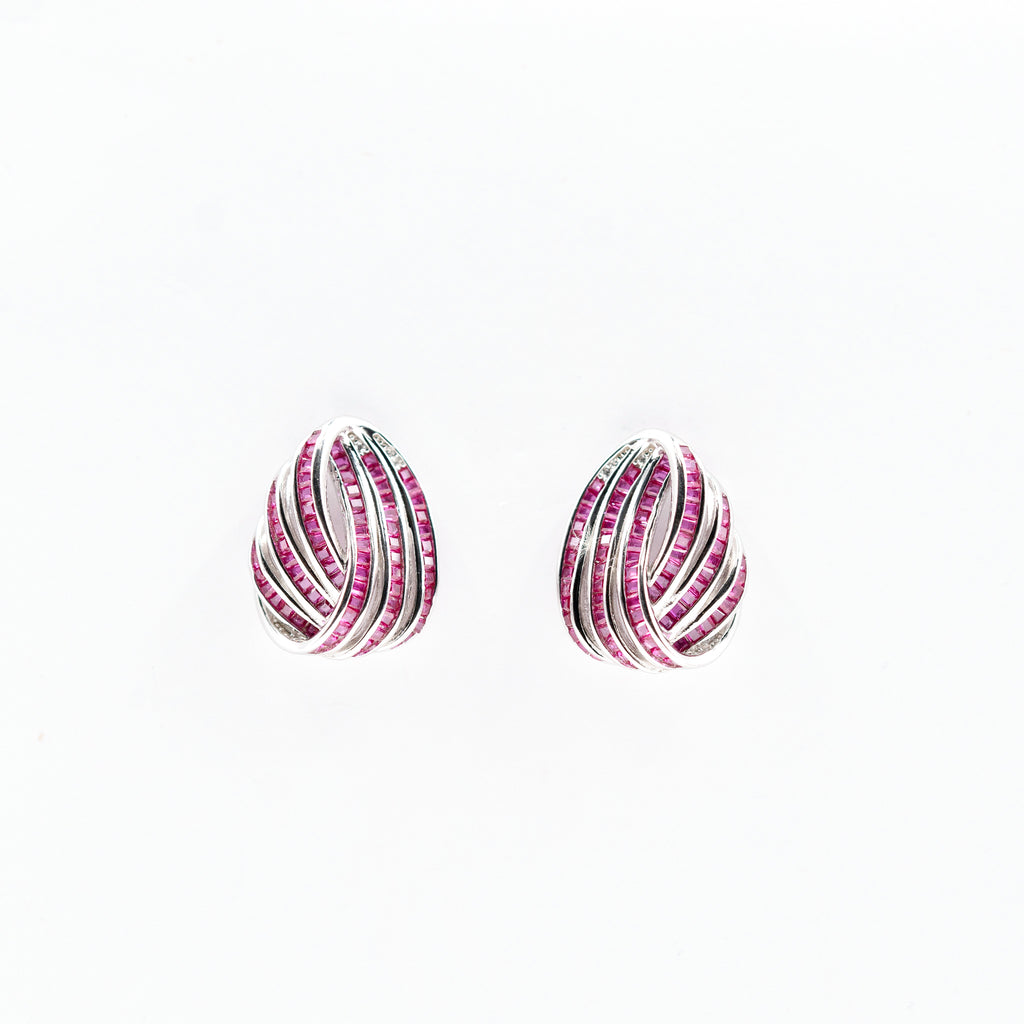 Silver Exquisite Designer Danglers Jewelry Set