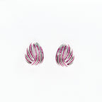 Silver Exquisite Designer Danglers Jewelry Set