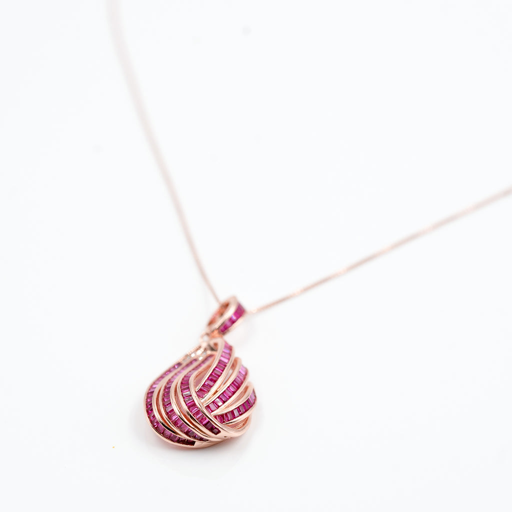 Rose Gold Exquisite Designer Danglers Jewelry Set