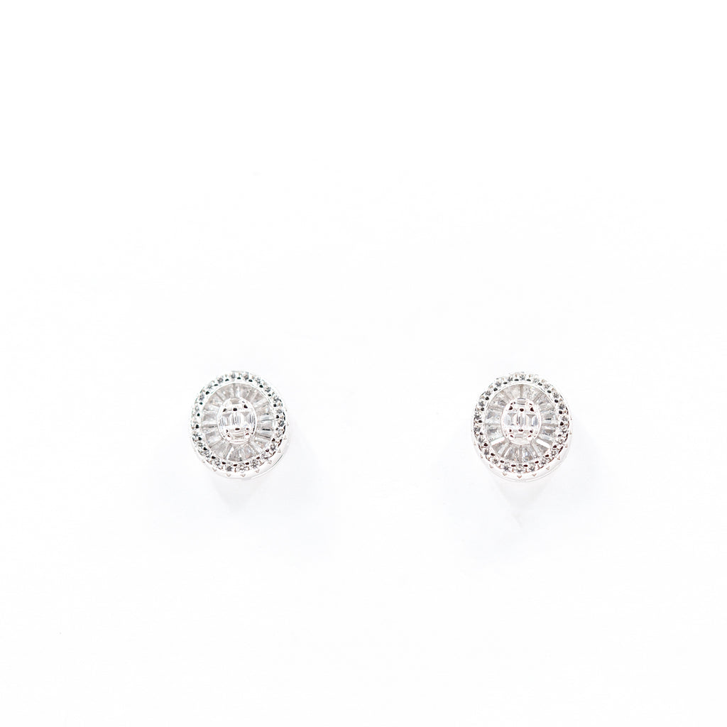 Silver Vibrant Oval Drops Jewelry Set