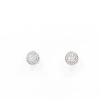 Silver Vibrant Oval Drops Jewelry Set