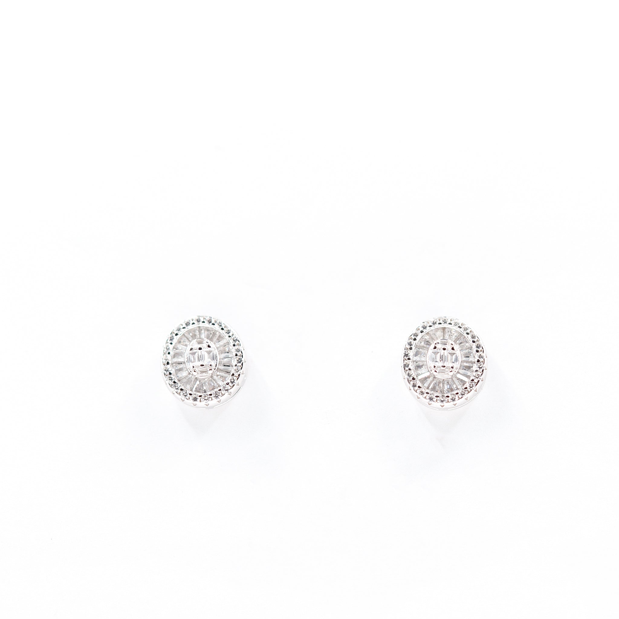 Silver Vibrant Oval Drops Jewelry Set