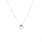 Silver Heart's Embrace Necklace