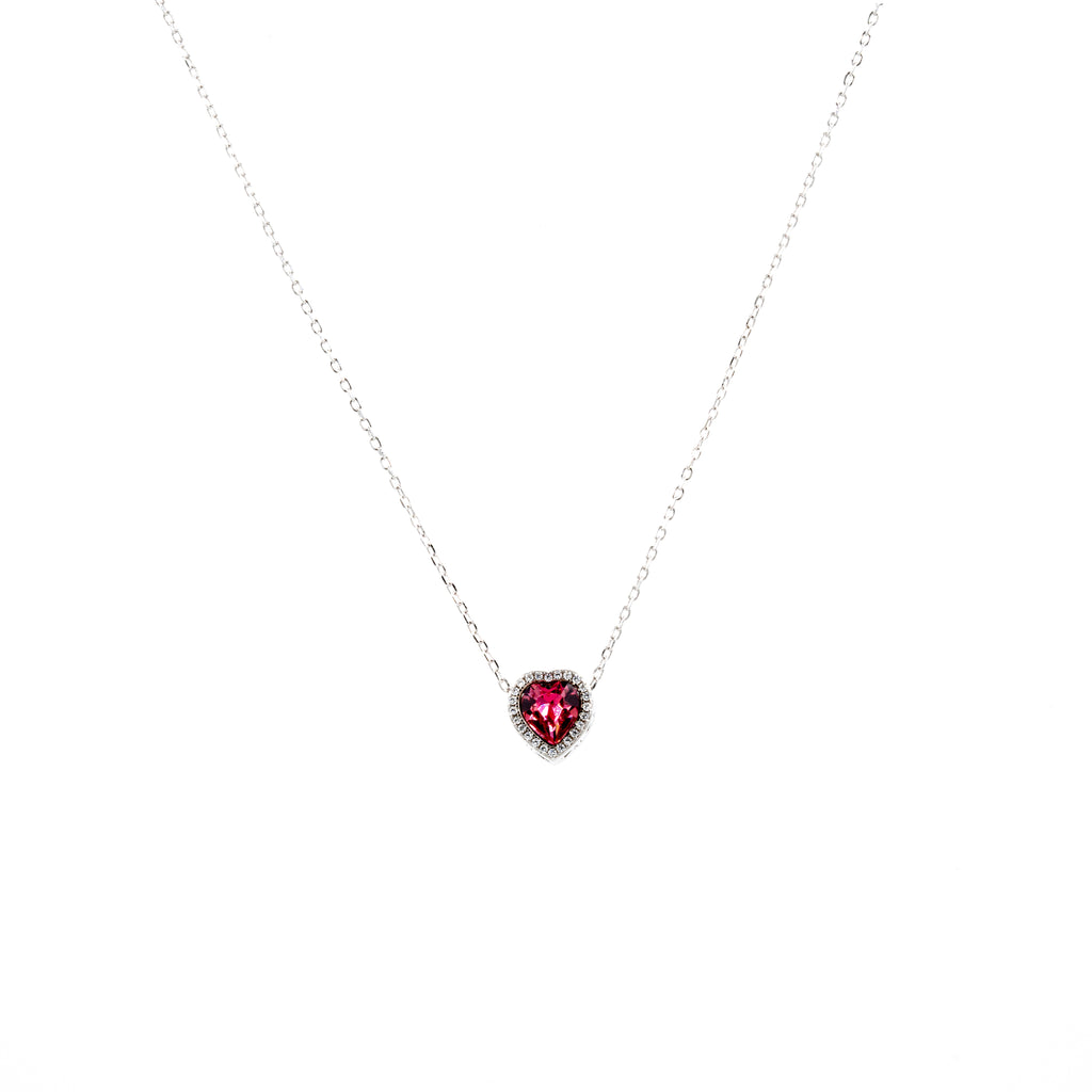Silver Twilight Heart Necklace
