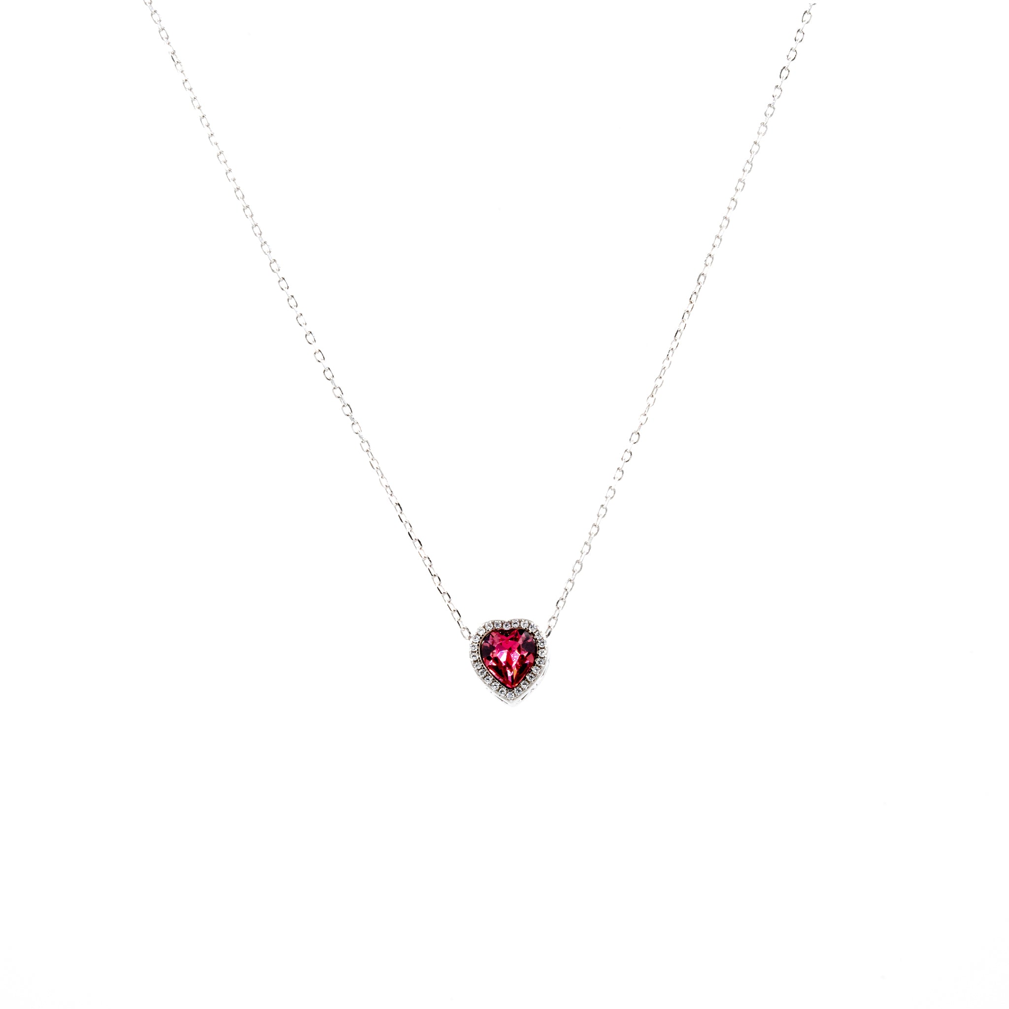 Silver Twilight Heart Necklace