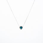 Silver Twilight Heart Necklace
