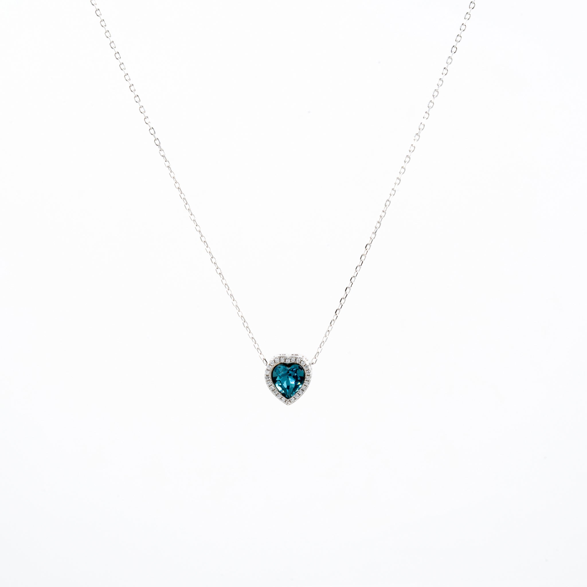 Silver Twilight Heart Necklace
