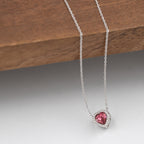 Silver Twilight Heart Necklace
