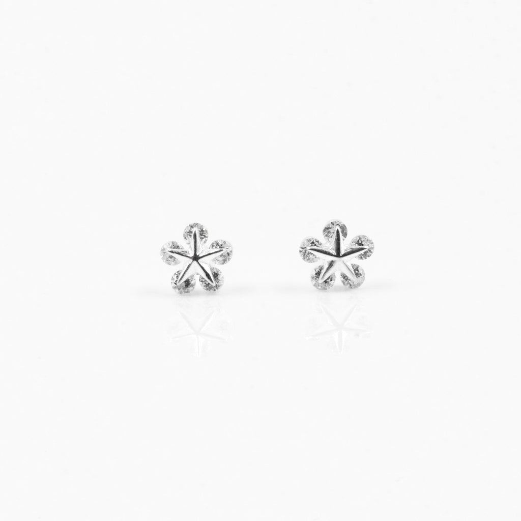 Silver Delicate Floral Delight Earrings