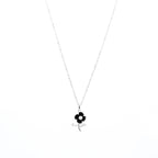 Silver Midnight Bloom Necklace