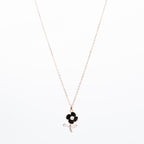 Rose Gold Midnight Bloom Necklace