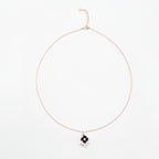 Rose Gold Midnight Bloom Necklace