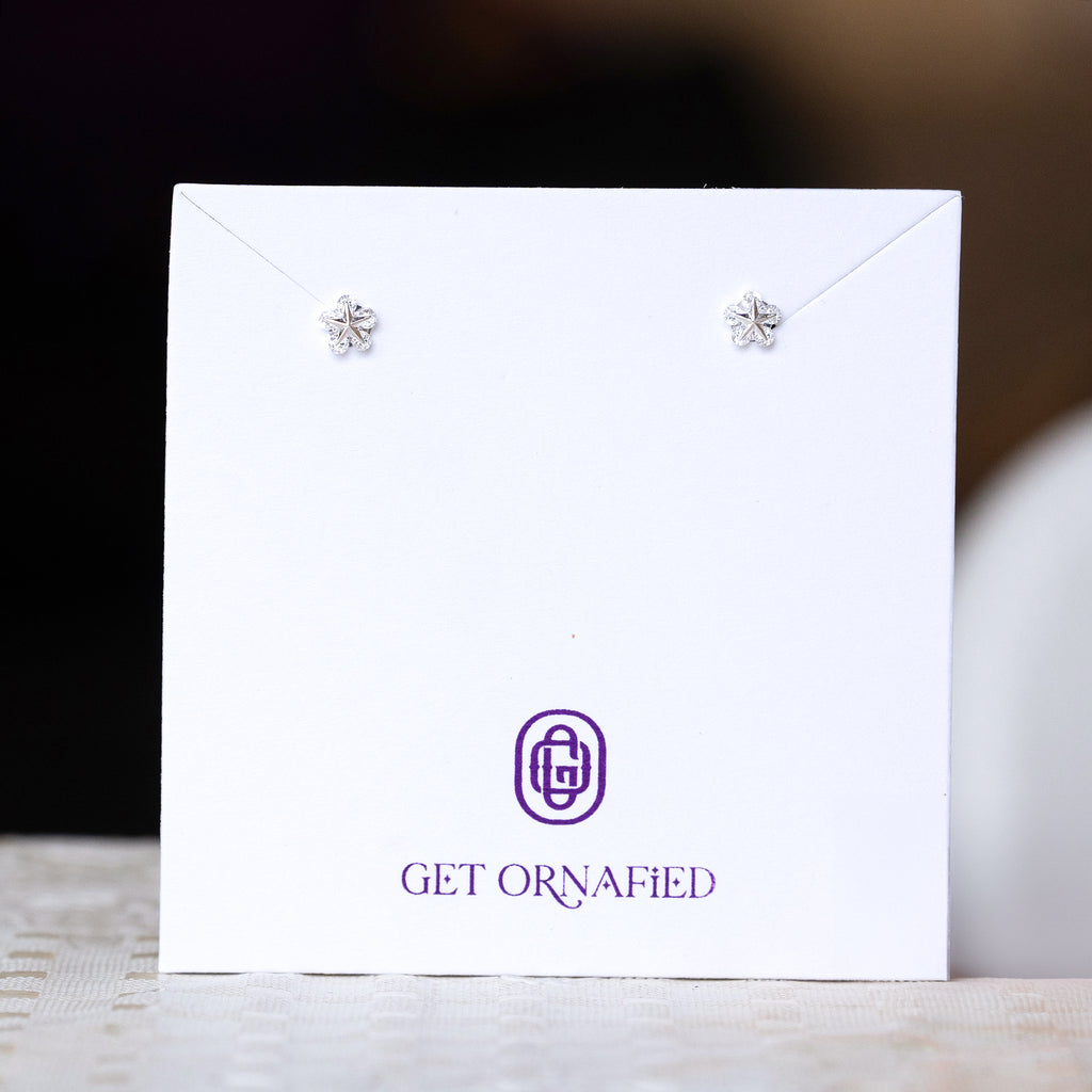 Silver Delicate Floral Delight Earrings