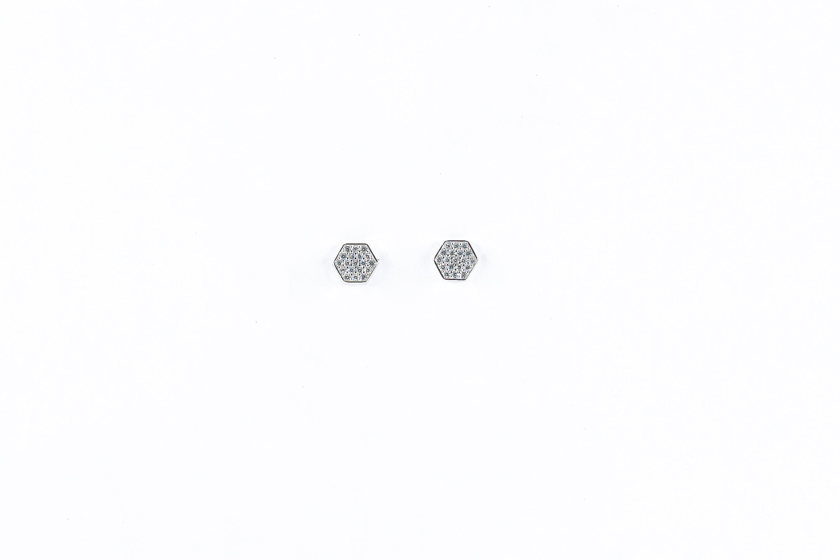Silver Hexagon Radiance Jewelry Set