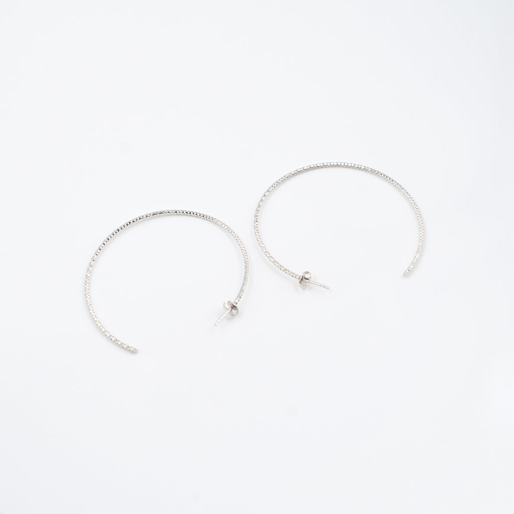 Silver Grand Loop Earrings