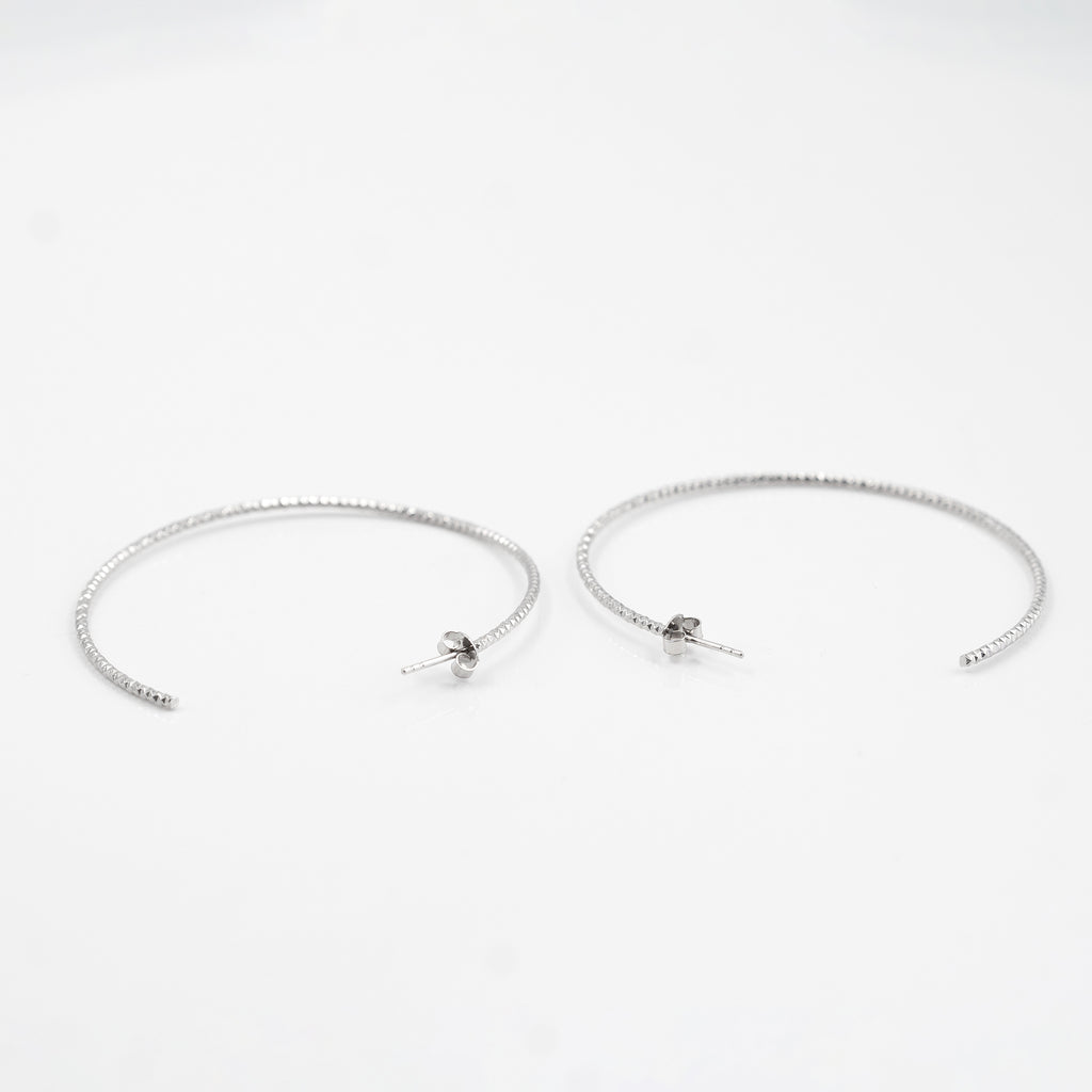 Silver Grand Loop Earrings