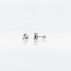 Silver Heart's Desire Solitaire Earrings