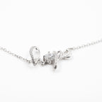 Silver Hopeful Heart Necklace
