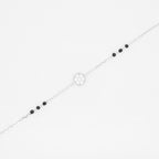 Silver Cz Fitted Hand Mangalsutra
