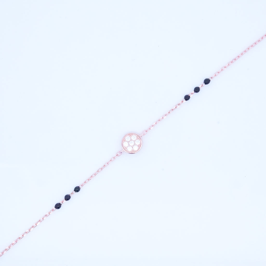 Rosegold Cz Fitted Hand Mangalsutra