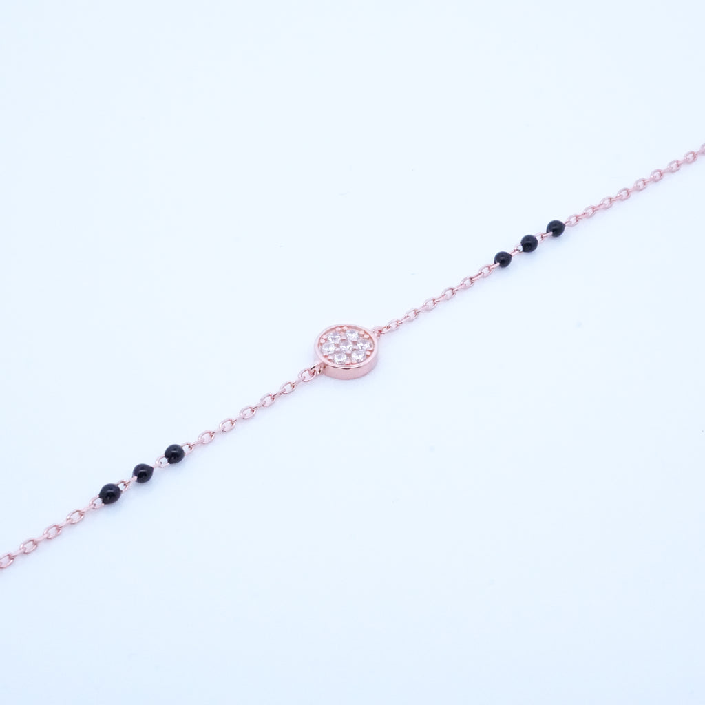 Rosegold Cz Fitted Hand Mangalsutra