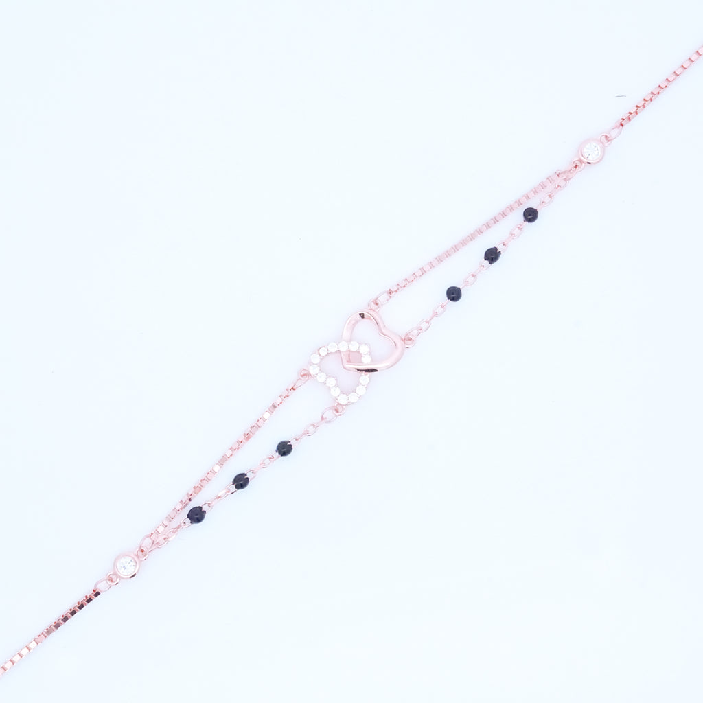 Rosegold Eternity Heart Hand Mangalsutra