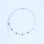 Silver Trilliant Cust Solitaire Hand Mangalsutra