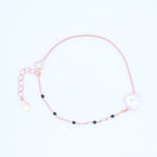 Rosegold Trilliant Cust Solitaire Hand Mangalsutra