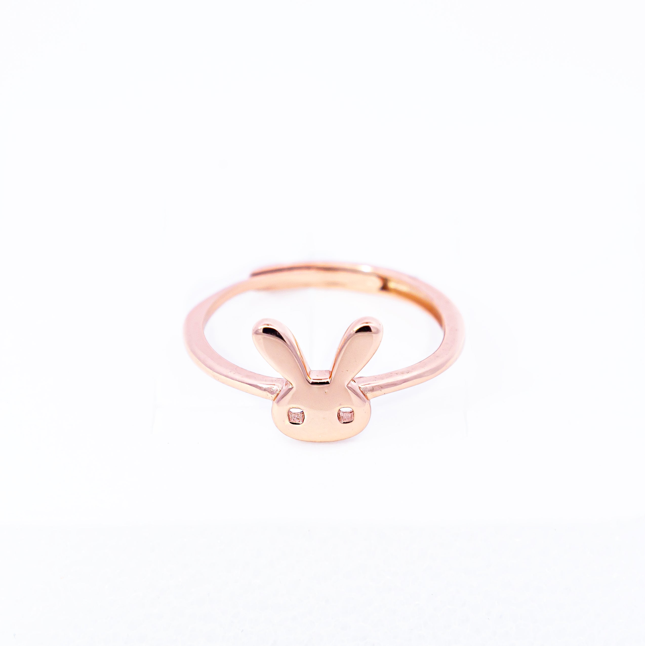 Adjustable Rose Gold Bunny Ring
