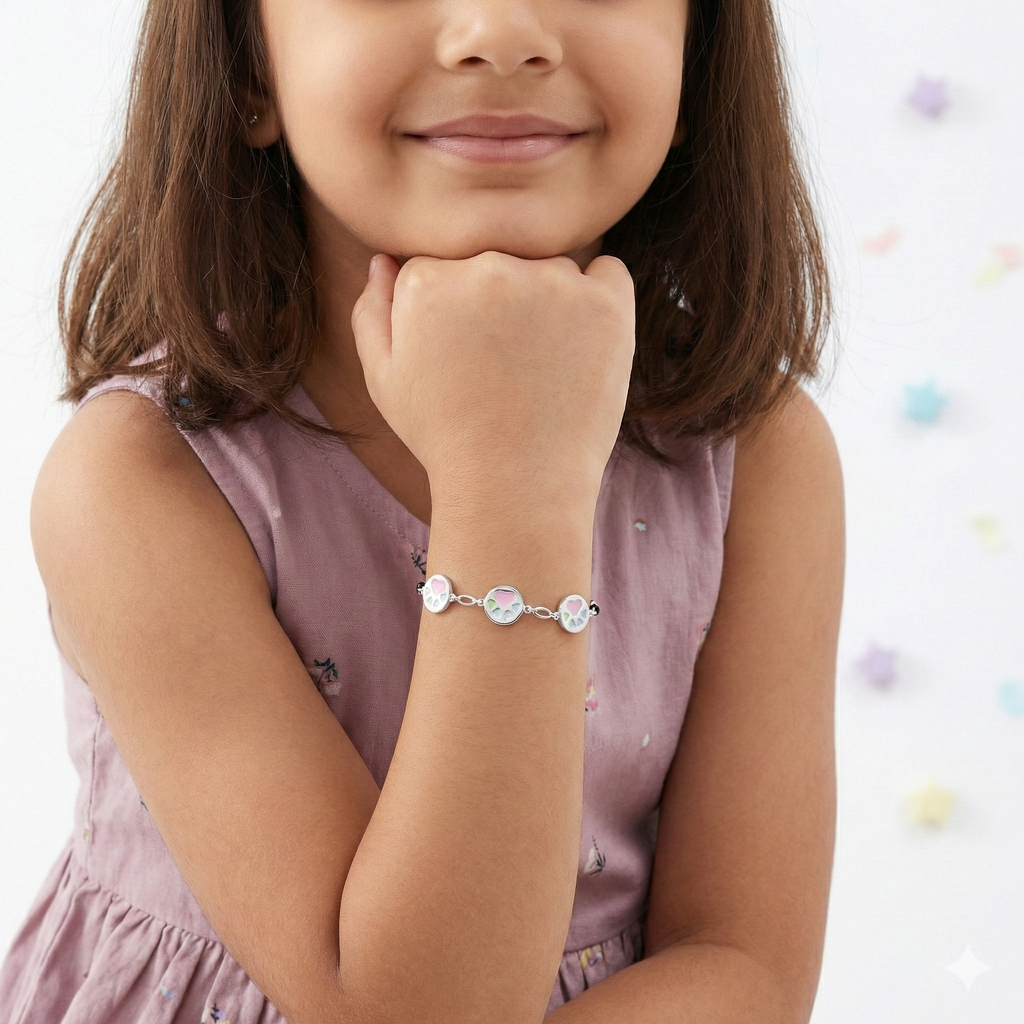 Silver Paws Kids Bracelet