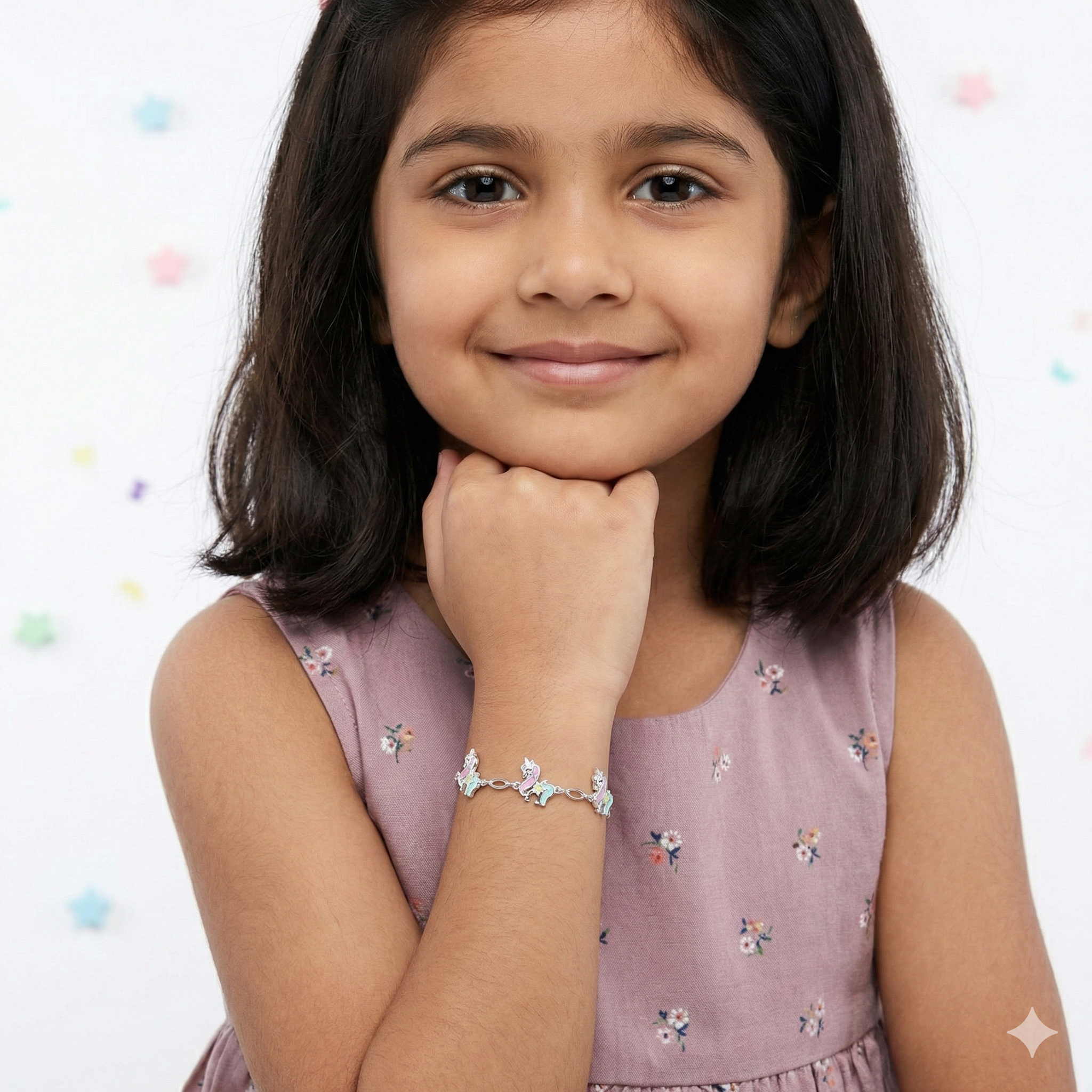 Silver Unicorn Kids Bracelet