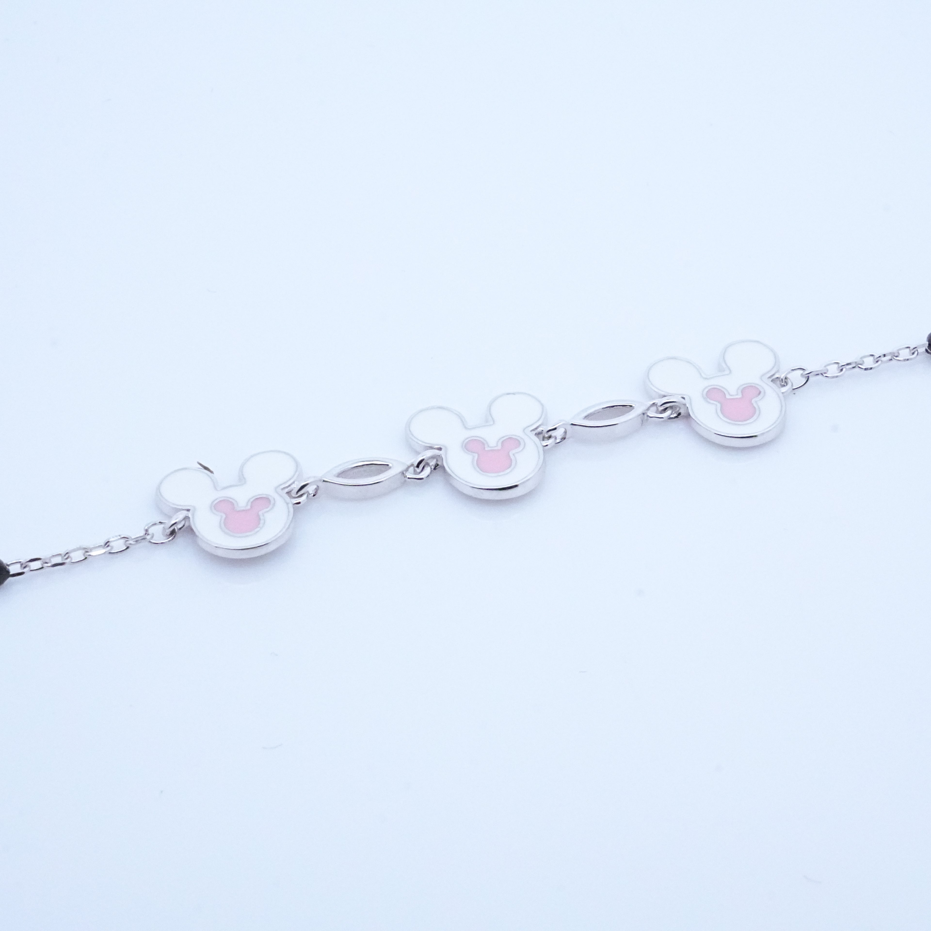 Silver Micky Mouse Kids Bracelet