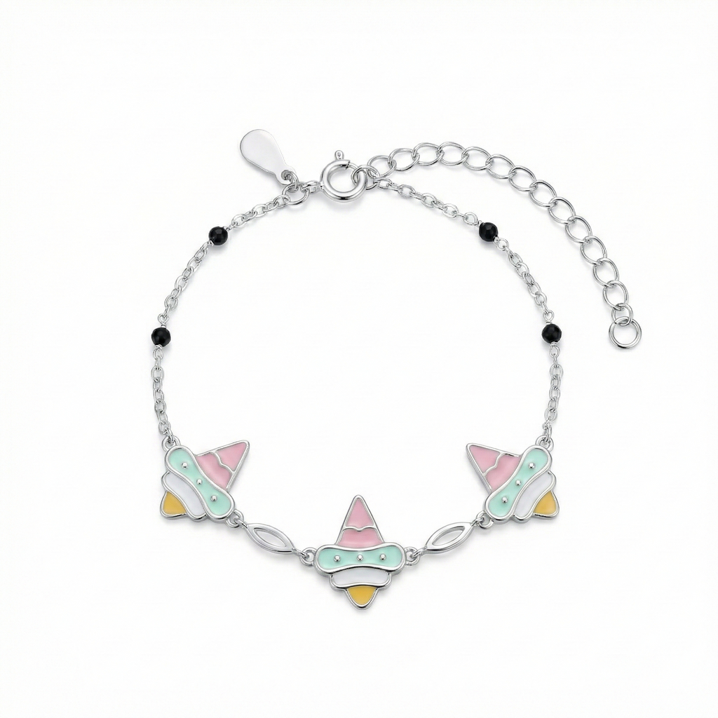 Silver Icecream Kids Bracelet