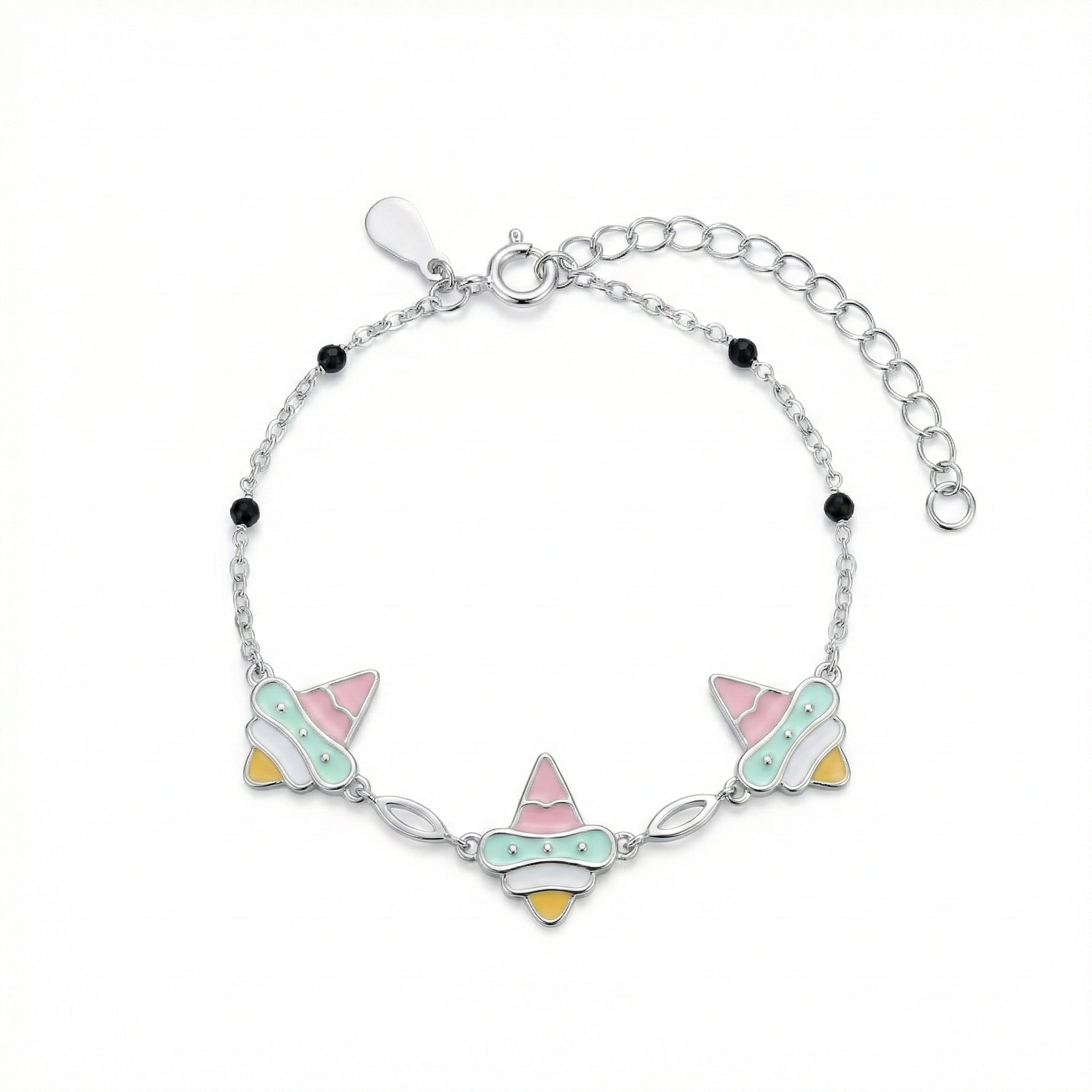 Silver Icecream Kids Bracelet