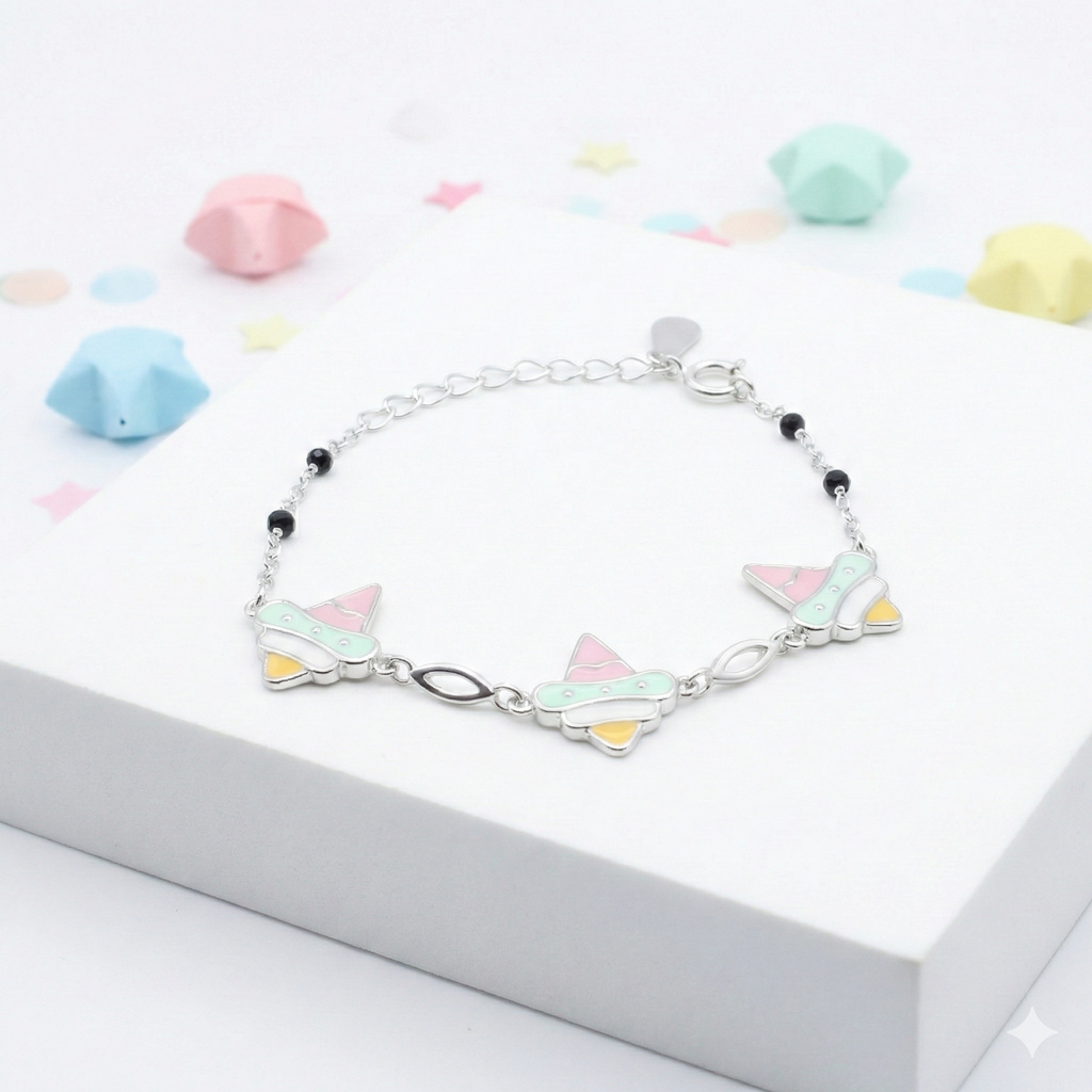 Silver Icecream Kids Bracelet