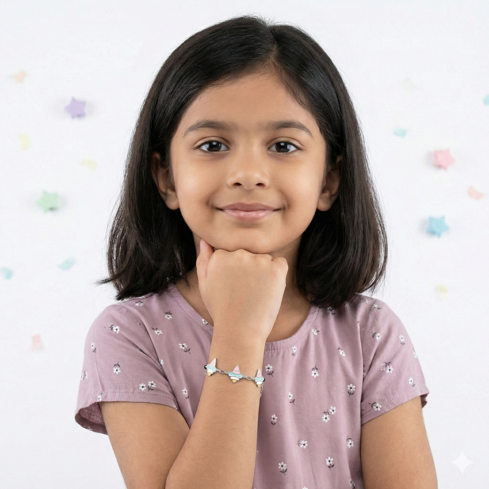 Silver Icecream Kids Bracelet