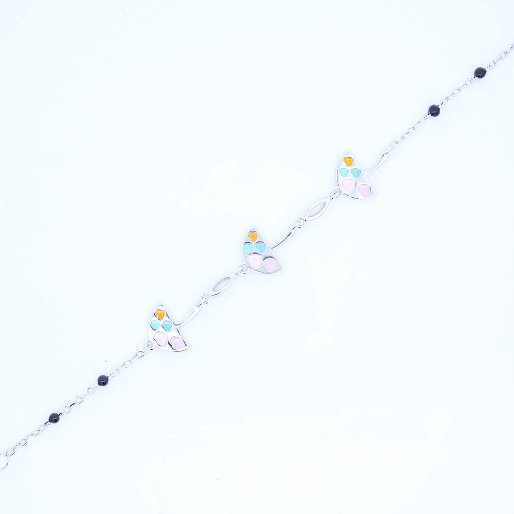 Silver Umbrella Kids Bracelet