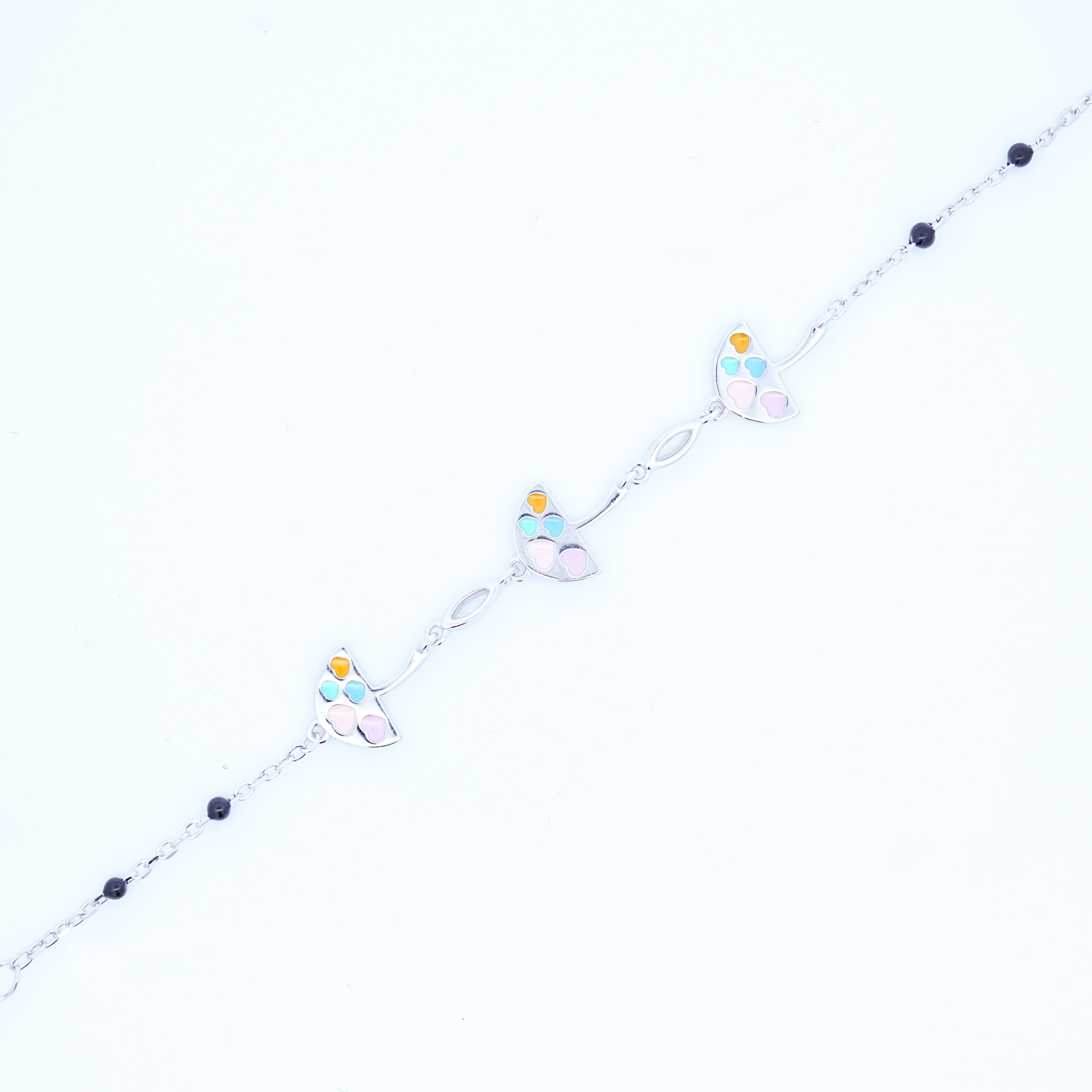 Silver Umbrella Kids Bracelet