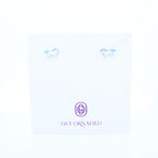 Silver Blue Unicorn Kids Earrings