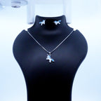Silver Blue Unicorn Kids Earrings