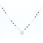 Silver Small Heart Solitaire Mangalsutra